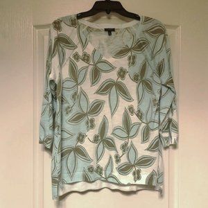 Talbots Lightweight Floral Sweater